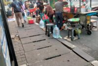 Foto : PKL Menjamur Berjualan Dibahu Jalan Raya Kalibata City Jakarta Selatan 