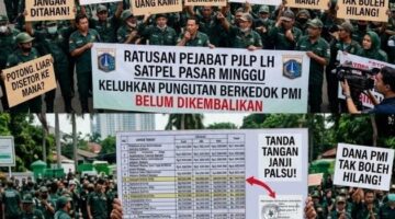 Memalukan Gaji Pas-pasan Masih Dipangkas Oknum ASN, Ratusan PJLP LH Satpel Pasar Minggu Menjerit Tuntut Uang PMI Mereka Kembali
